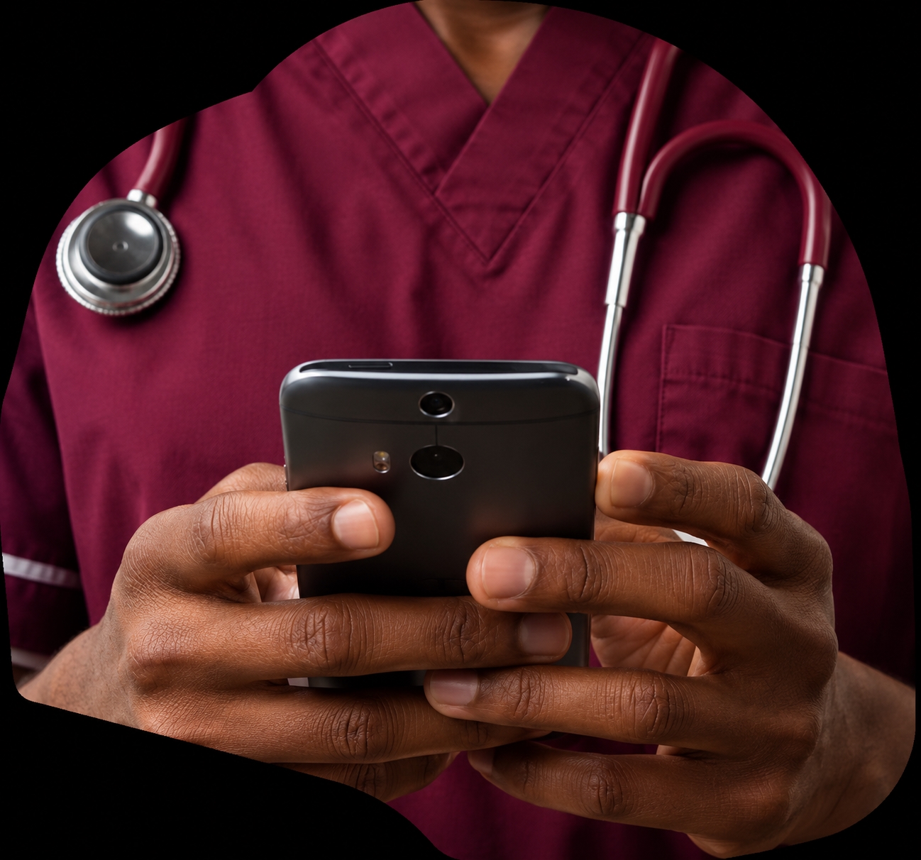 Healthcare workers reviewing care plans